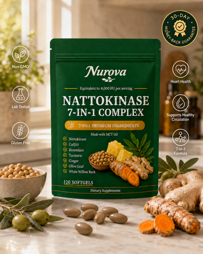 Nattokinase 7-in-1 Complex — Cardiovascular & Circulation Support